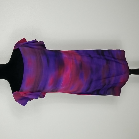 Diane Von Furstenberg Dunn Monet Fields Silk Dress Size 6 - Picture 14 of 15